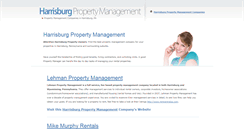 Desktop Screenshot of harrisburgpropertymanagement.com